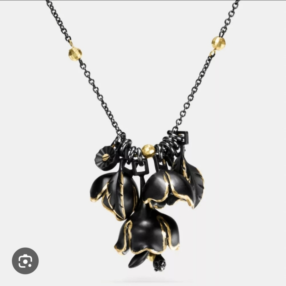 RARE Coach Gilded Rose Necklace